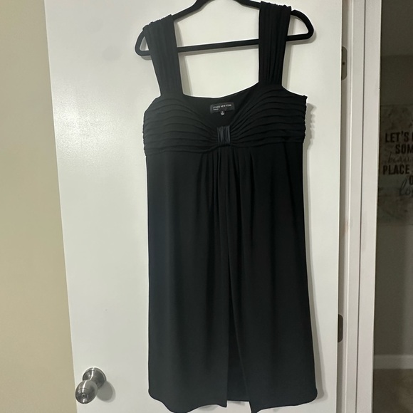 Black Jones New York Double Layer Party Dress Size 14 - Picture 1 of 6